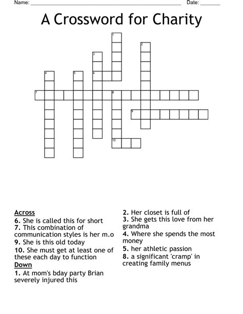 fundraising fair for charity crossword|Fundraising fair for charity .